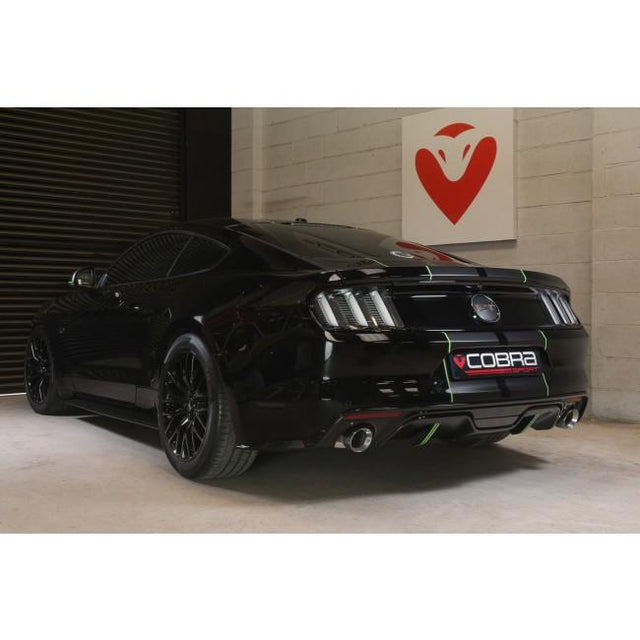 Cobra Exhausts - Ford Mustang 2.3 EcoBoost Convertible (2015-18) 2.5" Venom Box Delete Axle Back Performance Exhaust | Car Enhancements UK