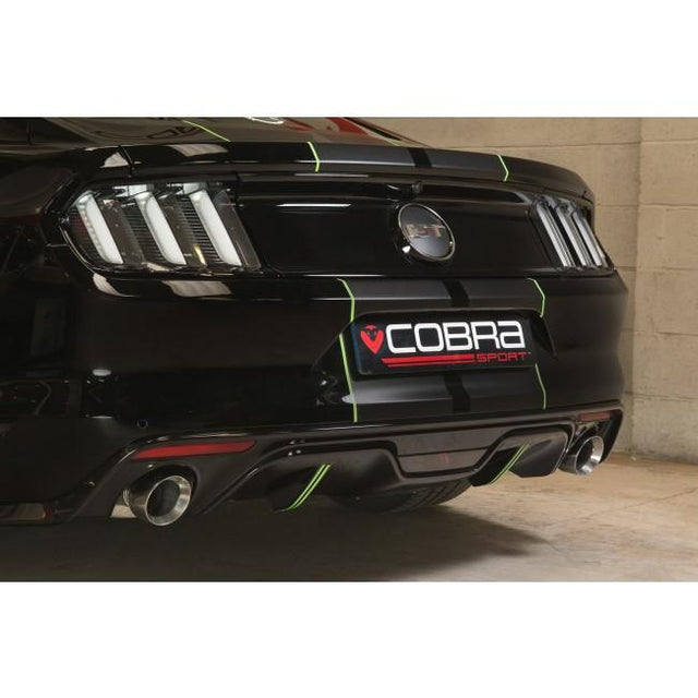 Cobra Exhausts - Ford Mustang 2.3 EcoBoost Convertible (2015-18) 2.5" Venom Box Delete Axle Back Performance Exhaust | Car Enhancements UK
