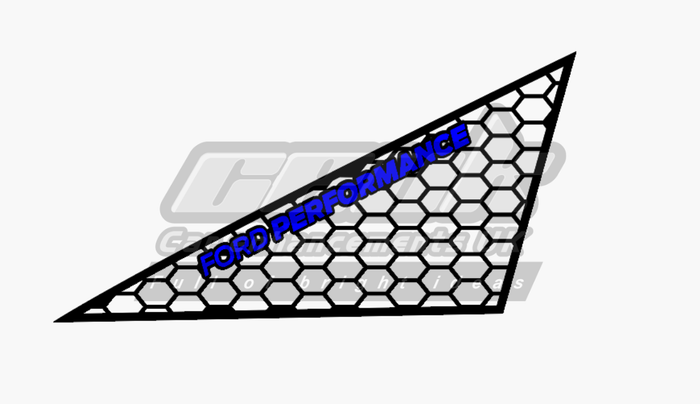 MK8 / MK8.5 Ford Fiesta Front Quarter Window Panels - Ford Performance Hex