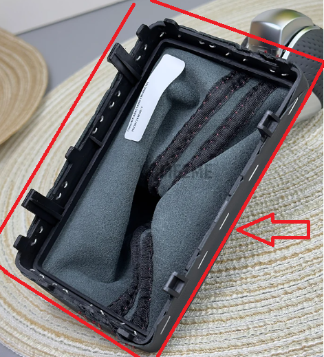 Carbon Fibre DSG Gear Knob with Red-Stitched Gaiter – Audi Fitment | CEUK