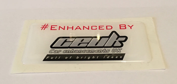 #Enhanced Gel Badge – Premium Car Sticker in Multiple Colours