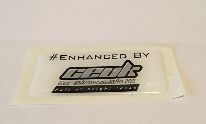 #Enhanced Gel Badge – Premium Car Sticker in Multiple Colours