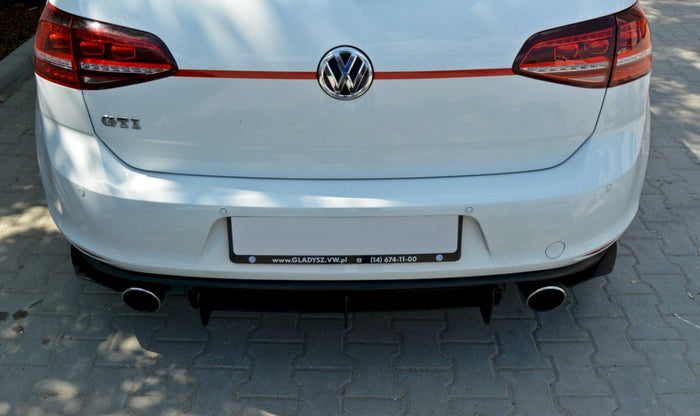 Maxton Design - Rear Diffuser & Rear Side Splitters VW GOLF MK7 Pre Facelift GTI