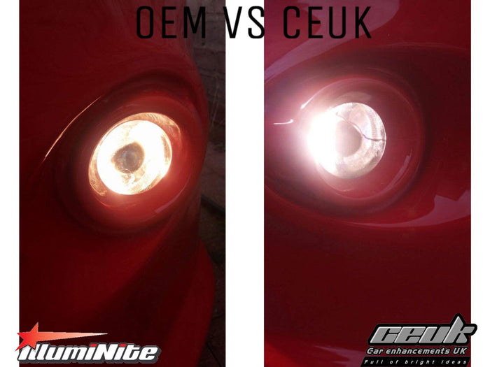 H3 Ice White Upgrade Bulbs – 6500K | IllumiNite (453 | PK22s)