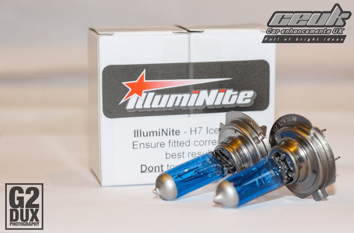 IllumiNite H7 Ice White Dipped Beam Bulb Upgrade – 6500K Crisp White (477 | PX26d)