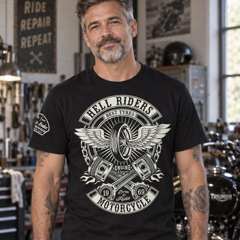Hell Riders Winged T-Shirt