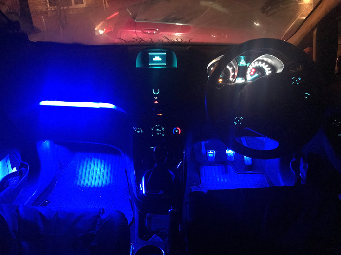 CEUK Enhanced Edition RGB Glove Box & Footwell LED Kit – Bluetooth Controlled (Plug & Play)