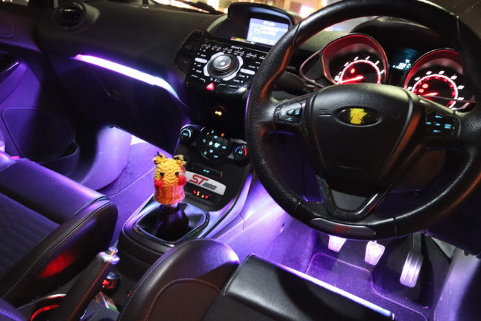 Chaser Edition Bluetooth Glove Box & Footwell Strip Kit – MK7 / MK7.5 Fiesta | 200+ RGB Modes | CEUK