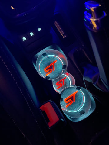 MK7 Fiesta (PRE FACELIFT) - Cup Holder Inserts With Logo