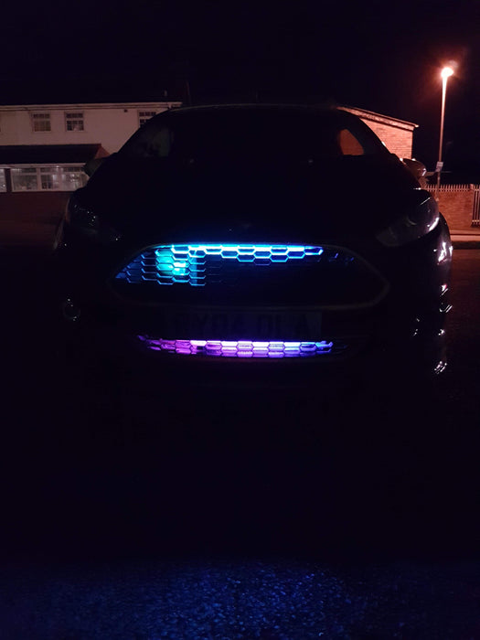 CEUK Chaser Grille LED Light Kit – RGB Bluetooth-Controlled Multi-Colour Strips