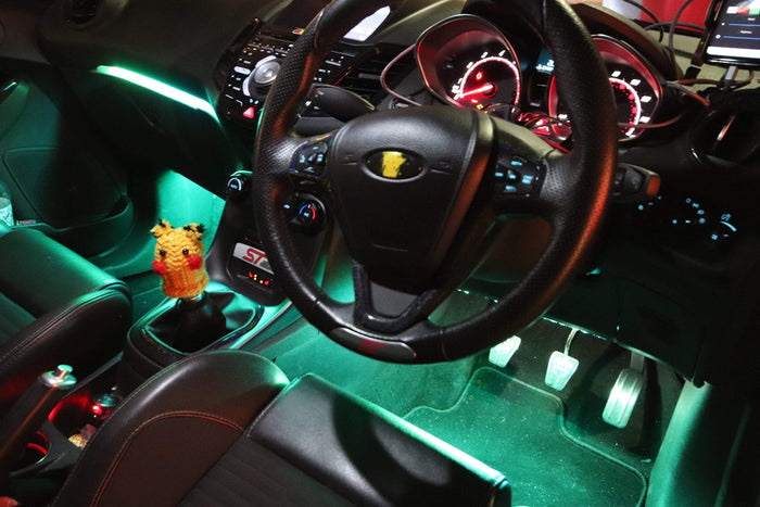 Chaser Edition Bluetooth Glove Box & Footwell Strip Kit – MK7 / MK7.5 Fiesta | 200+ RGB Modes | CEUK