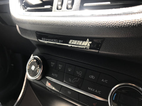 MK8 Fiesta Passenger Airbag Light Gel Overlay | “Enhanced by CEUK” Badge