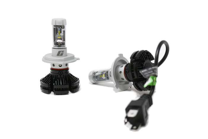 VW Up! Dip & Main Beam #Enhanced H4 LED Headlight Bulb Kit – 6000K with DIY Tint Film | 12,000 Lumens (472 | P43t)