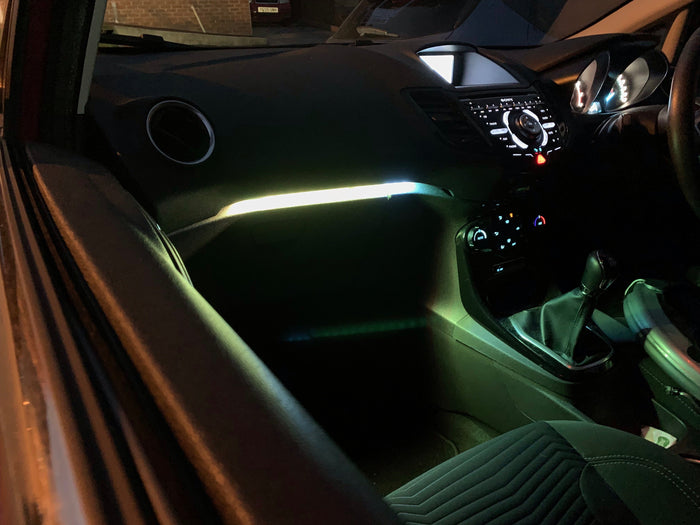 Chaser Edition Bluetooth Glove Box & Footwell Strip Kit – MK7 / MK7.5 Fiesta | 200+ RGB Modes | CEUK
