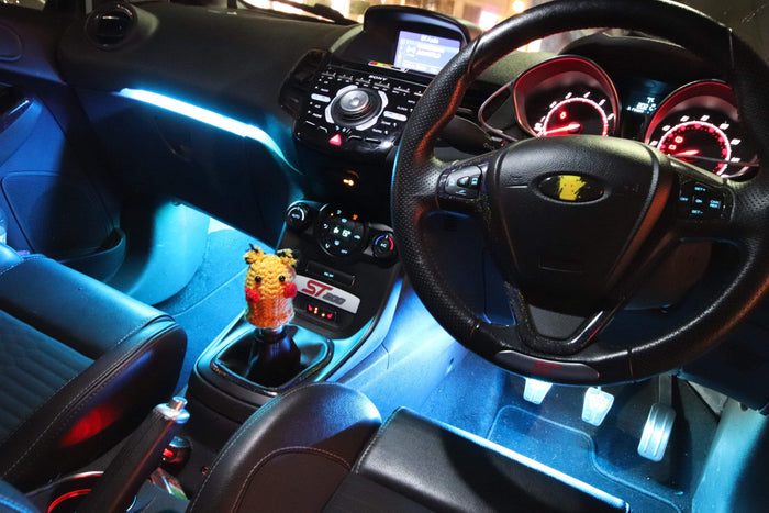 Chaser Edition Bluetooth Glove Box & Footwell Strip Kit – MK7 / MK7.5 Fiesta | 200+ RGB Modes | CEUK