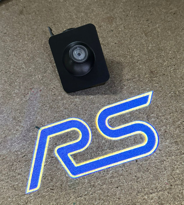 V2 LED RS Logo Puddle Lights for MK2 & MK3 Focus RS – Blue & White | Plug & Play