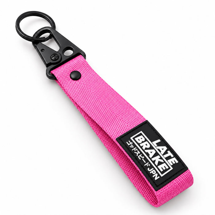 LB_JPN Flight Tag Keychain - Neon Pink