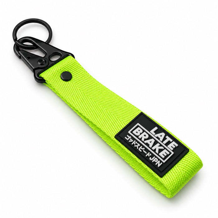 LB_JPN Flight Tag Keychain - Neon Yellow
