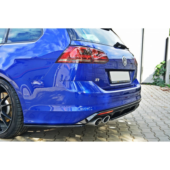 Maxton Design - Golf R MK7 Estate (WITHOUT VERTICAL BAR) (2013-2016) Central Rear Splitter