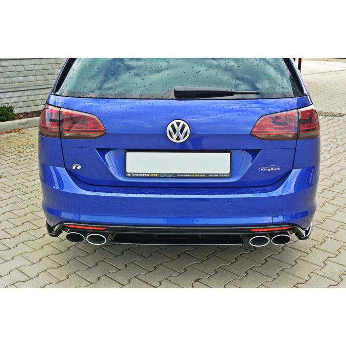 Maxton Design - Golf R MK7 Estate (WITHOUT VERTICAL BAR) (2013-2016) Central Rear Splitter