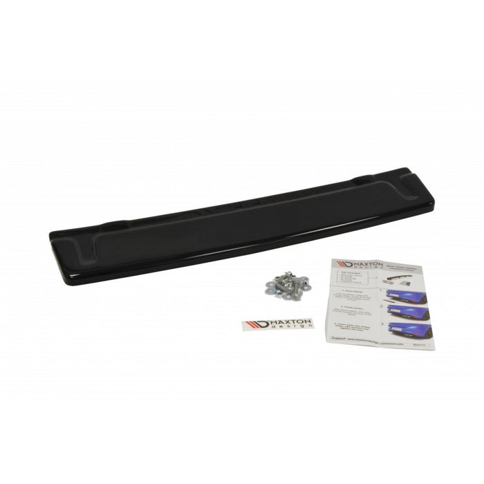 Maxton Design - VW Golf MK7 R (WITHOUT VERTICAL BARS) (2013-2016) Central Rear Splitter