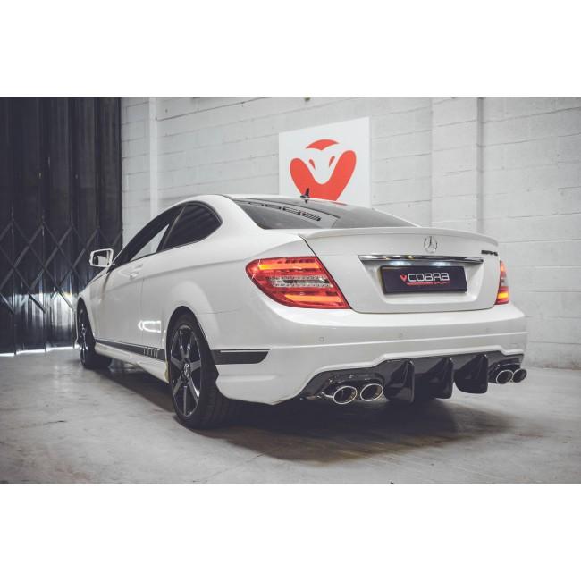 Cobra Exhausts - Mercedes W204 C180 (1.6 Litre Turbo Petrol) AMG Quad Performance Exhaust | Car Enhancements UK