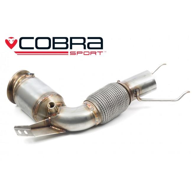 Cobra Exhausts - Mini (Mk3) Cooper S (F56) Sports Cat / De-Cat Downpipe Performance Exhaust | Car Enhancements UK