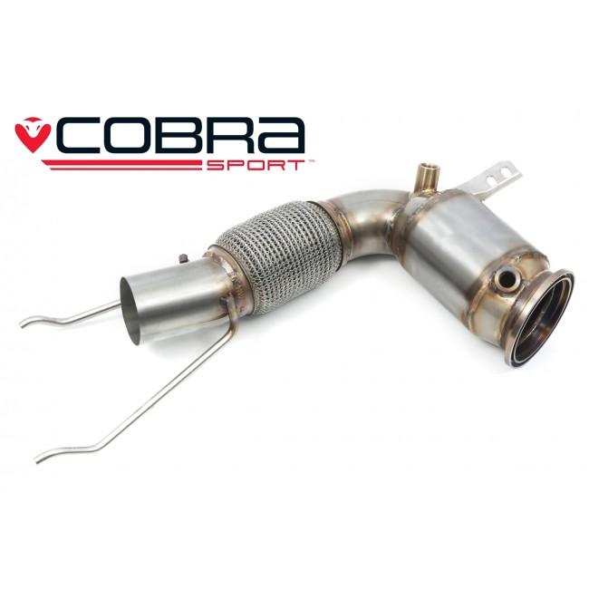Cobra Exhausts - Mini (Mk3) Cooper S (F56 LCI) Facelift Sports Cat / De-Cat Downpipe Performance Exhaust | Car Enhancements UK