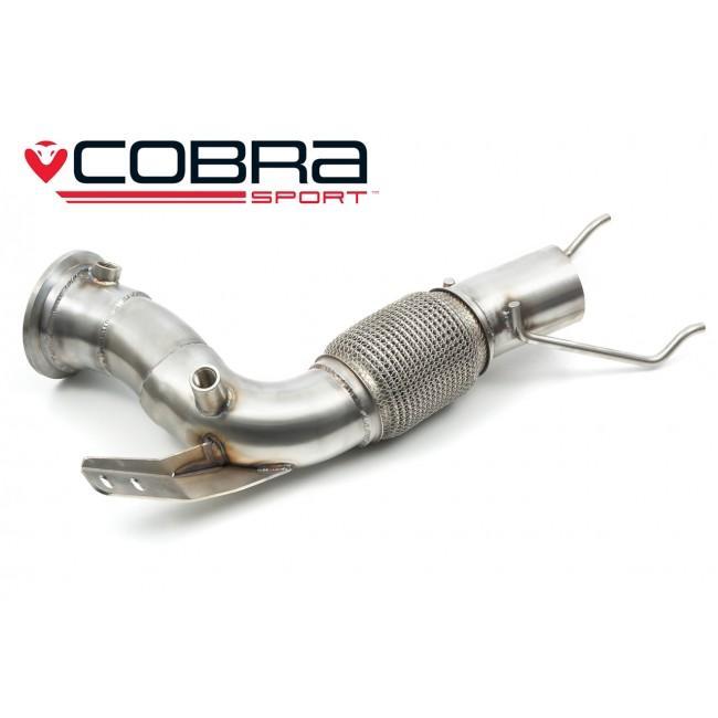 Cobra Exhausts - Mini (Mk3) JCW (F56 LCI) Facelift Sports Cat / De-Cat Downpipe Performance Exhaust | Car Enhancements UK
