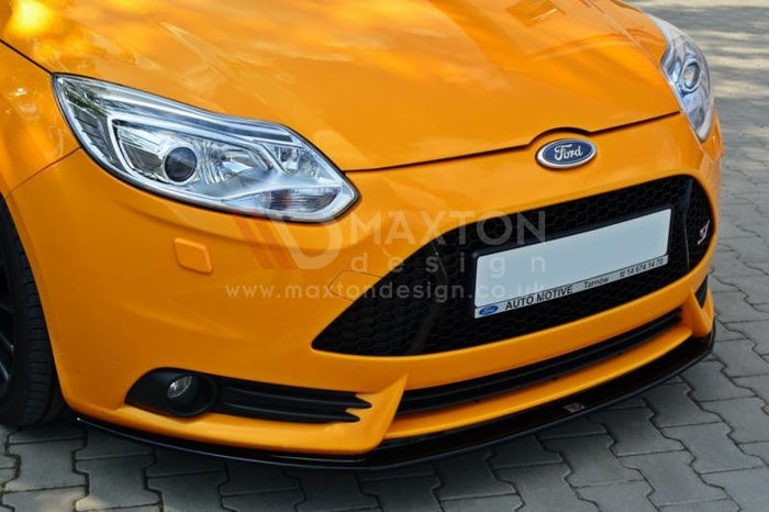 Maxton Design - FRONT SPLITTER V.2 FORD FOCUS MK3 ST PREFACE MODEL