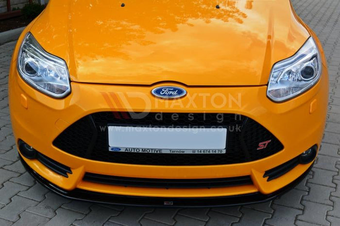 Maxton Design - FRONT SPLITTER V.2 FORD FOCUS MK3 ST PREFACE MODEL