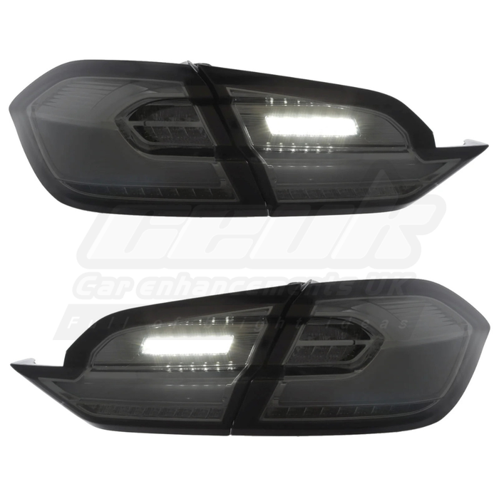 Ford Fiesta Mk8 / MK8.5 2017-2024 - Upgrade LED Light Bar Smoked Lens Rear Tail Lights Pair