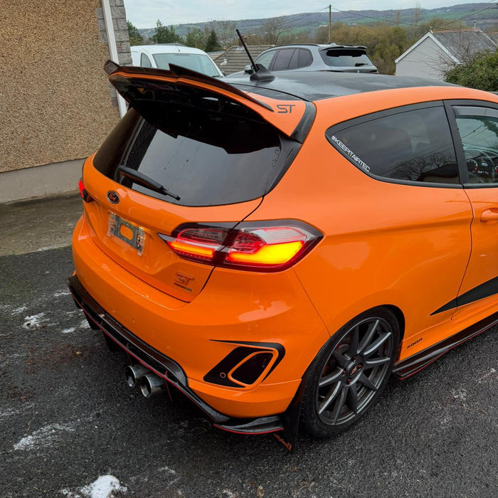 Ford Fiesta Mk8 / MK8.5 2017-2024 - Upgrade LED Light Bar Smoked Lens Rear Tail Lights Pair