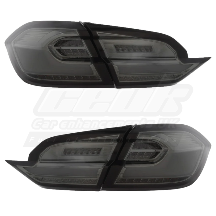 Ford Fiesta Mk8 / MK8.5 2017-2024 - Upgrade LED Light Bar Smoked Lens Rear Tail Lights Pair