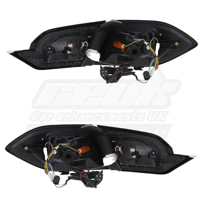 Ford Fiesta Mk8 / MK8.5 2017-2024 - Upgrade LED Light Bar Smoked Lens Rear Tail Lights Pair