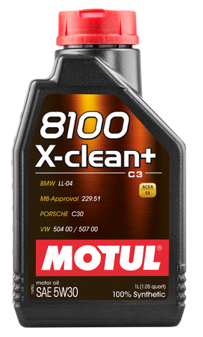 Motul 8100 X-CLEAN + 5W30 Engine Oil