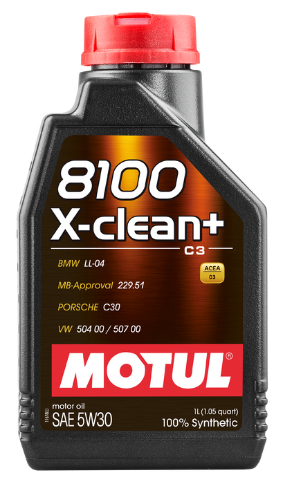 Motul 8100 X-CLEAN + 5W30 Engine Oil