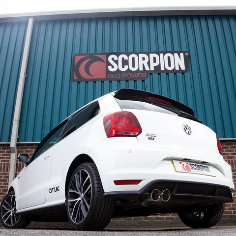 Scorpion Exhausts - MK5 Polo 1.8TSI Cat Back Exhaust - None Resonated - Car Enhancements UK