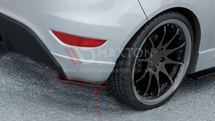Maxton Design - REAR SIDE SPLITTERS FORD FIESTA MK7 ST / STLINE / ZETEC S