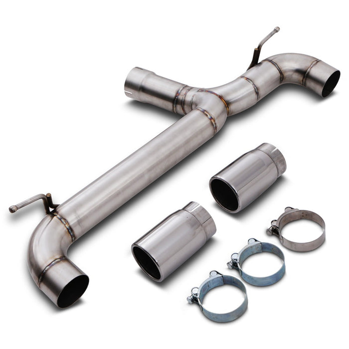 Direnza - BMW 1 Series F20 M135i 3.0 N55 12-16 - 3" Brushed Exhaust Backbox Delete - Car Enhancements UK