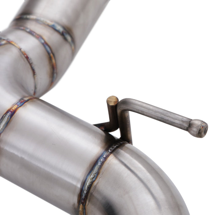 Direnza - BMW 1 Series F20 M135i 3.0 N55 12-16 - 3" Brushed Exhaust Backbox Delete - Car Enhancements UK