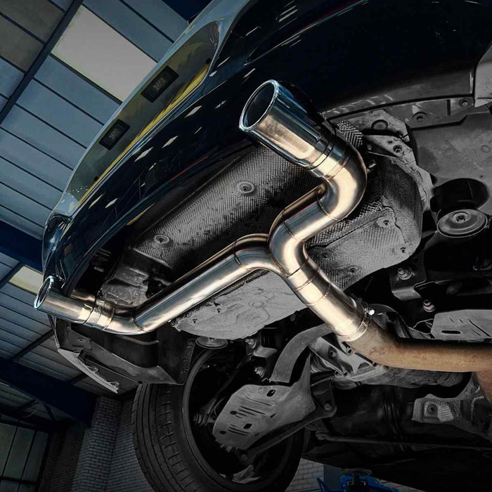 BMW 1 Series F20 M135i 3.0 N55 12-16 - 3" Brushed Exhaust Backbox Delete - Direnza