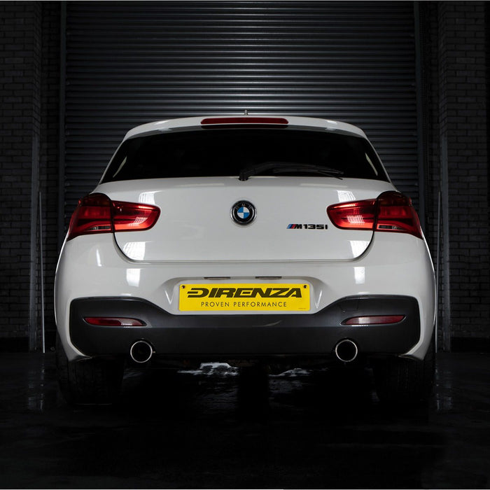 BMW 1 Series F20 M135i 3.0 N55 12-16 - 3" Brushed Exhaust Backbox Delete - Direnza