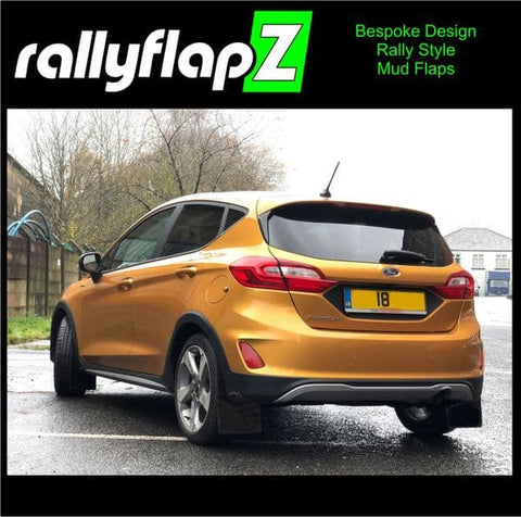 rallyflapZ | Mud Flaps to fit FIESTA Mk8 ACTIVE- BLACK