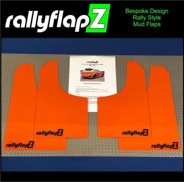 Rally Style Mud Flaps to fit: Ford Focus ST Mk2 ST225 (2004 to 2011/12)