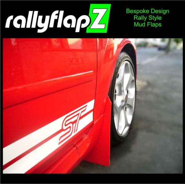 Rally Style Mud Flaps to fit: Ford Focus ST Mk2 ST225 (2004 to 2011/12)