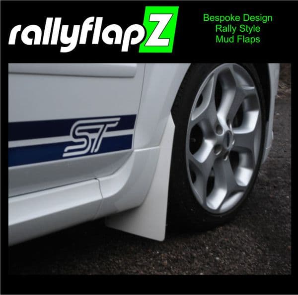Rally Style Mud Flaps to fit: Ford Focus ST Mk2 ST225 (2004 to 2011/12)