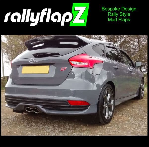 rallyflapZ | Mud Flaps to fit FORD FOCUS Mk3 | 3.5 ST250 ST-Line Zetec 12-18 (All Options)