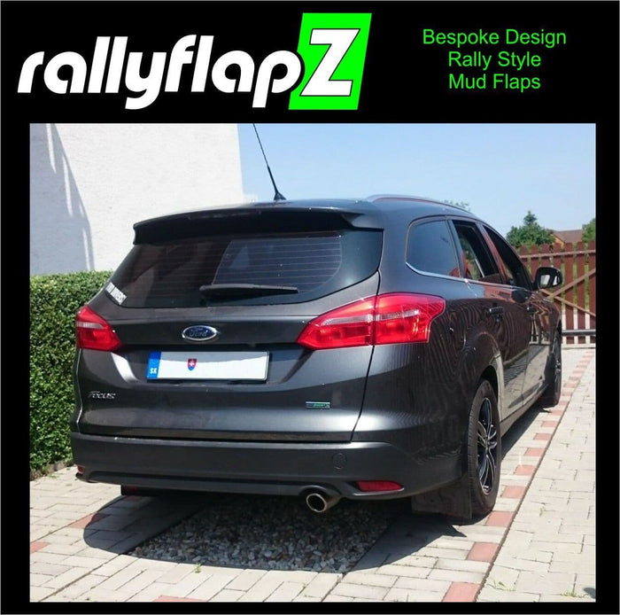 rallyflapZ | Mud Flaps to fit FORD FOCUS Mk3 | 3.5 ST250 ST-Line Zetec 12-18 (All Options)