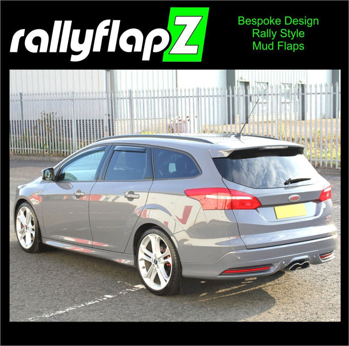 rallyflapZ | Mud Flaps to fit FORD FOCUS Mk3 | 3.5 ST250 ST-Line Zetec 12-18 (All Options)